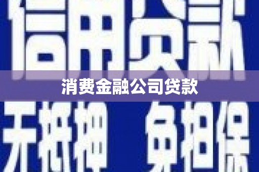漳县消费金融公司贷款