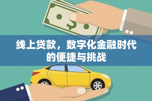 漳县线上贷款，数字化金融时代的便捷与挑战