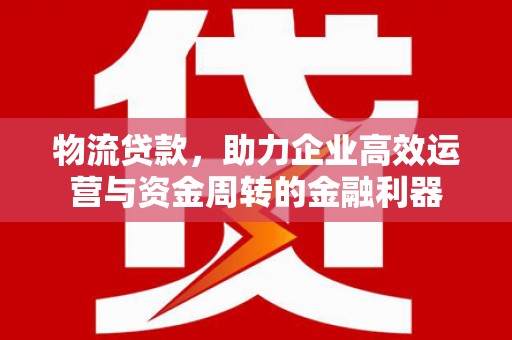 漳县物流贷款，助力企业高效运营与资金周转的金融利器