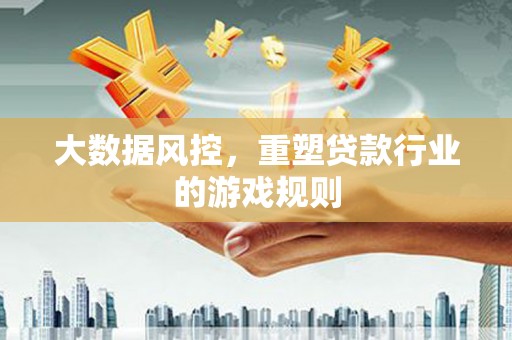漳县大数据风控，重塑贷款行业的游戏规则