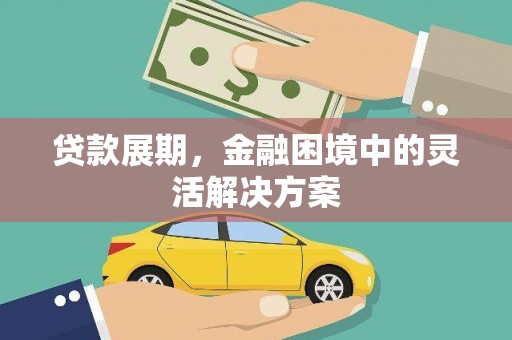 漳县贷款展期，金融困境中的灵活解决方案
