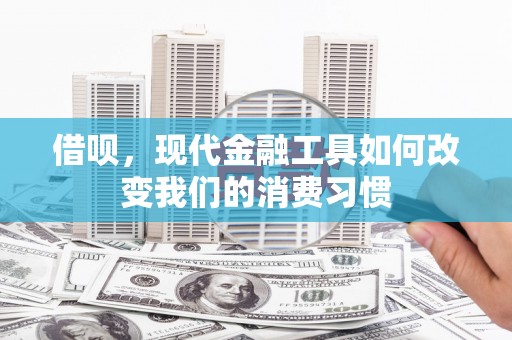 漳县借呗，现代金融工具如何改变我们的消费习惯