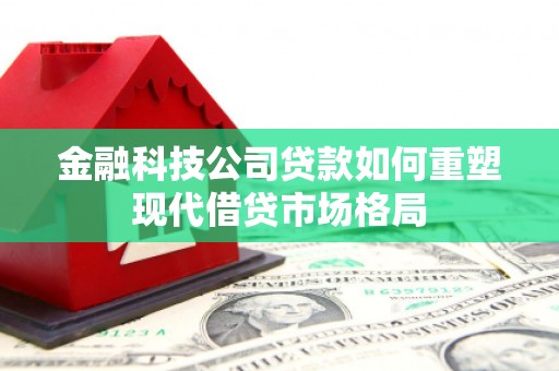 漳县金融科技公司贷款如何重塑现代借贷市场格局