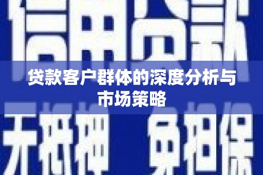 漳县贷款客户群体的深度分析与市场策略