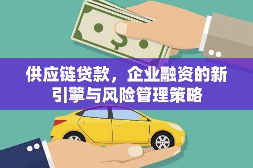 漳县供应链贷款，企业融资的新引擎与风险管理策略