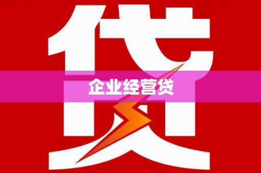 漳县企业经营贷
