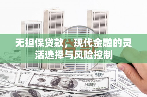 漳县无担保贷款，现代金融的灵活选择与风险控制