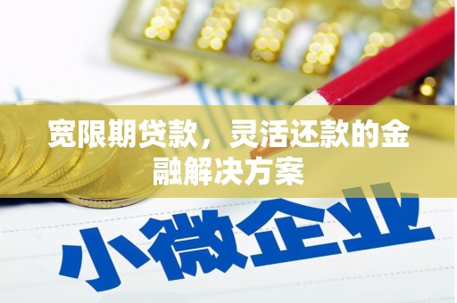 漳县宽限期贷款，灵活还款的金融解决方案