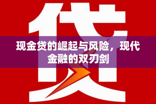 漳县现金贷的崛起与风险，现代金融的双刃剑