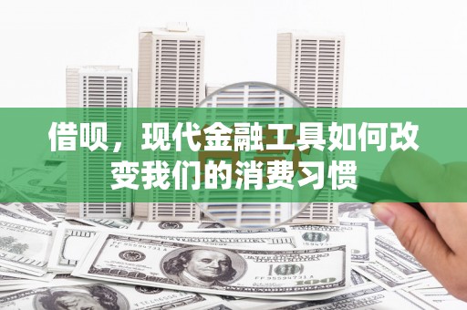 漳县借呗，现代金融工具如何改变我们的消费习惯