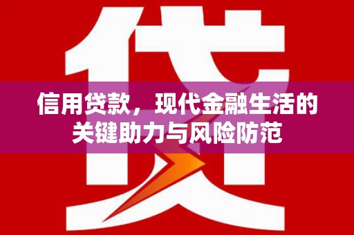 漳县信用贷款，现代金融生活的关键助力与风险防范
