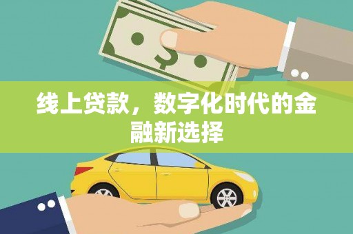 漳县线上贷款，数字化时代的金融新选择