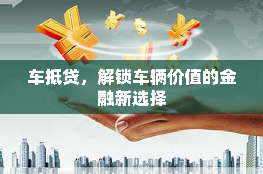 漳县车抵贷，解锁车辆价值的金融新选择