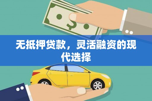 漳县无抵押贷款，灵活融资的现代选择