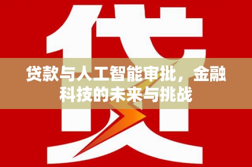 漳县贷款与人工智能审批，金融科技的未来与挑战
