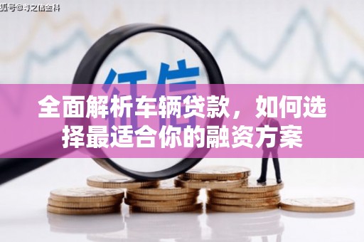 漳县全面解析车辆贷款，如何选择最适合你的融资方案