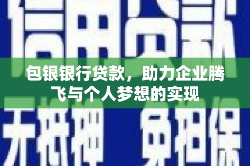 漳县包银银行贷款，助力企业腾飞与个人梦想的实现