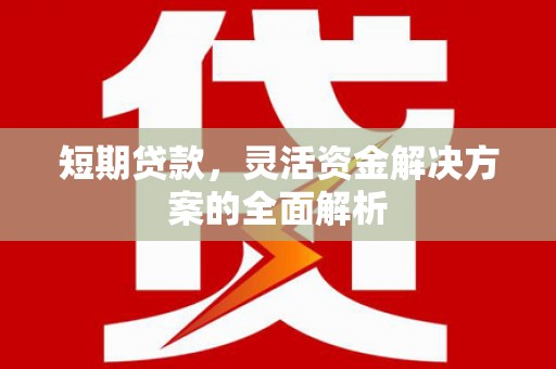 漳县短期贷款，灵活资金解决方案的全面解析