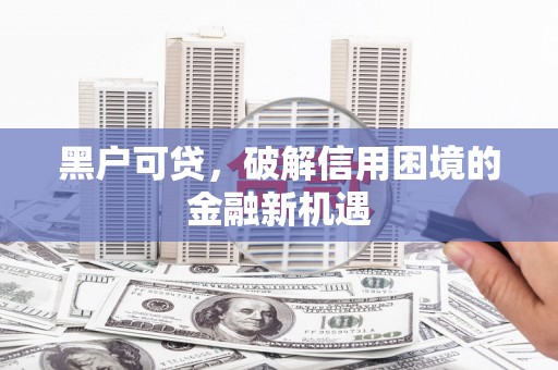 漳县黑户可贷，破解信用困境的金融新机遇