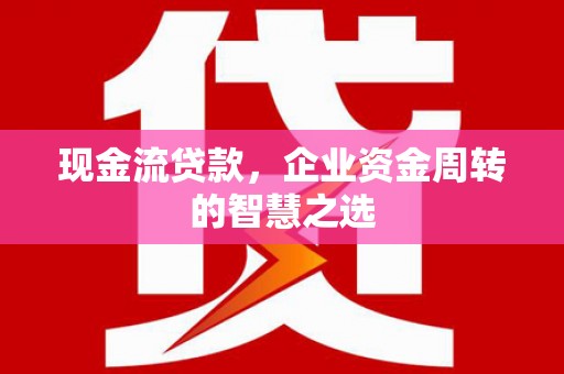 漳县现金流贷款，企业资金周转的智慧之选