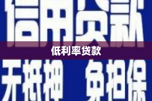 漳县低利率贷款