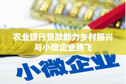 漳县农业银行贷款助力乡村振兴与小微企业腾飞
